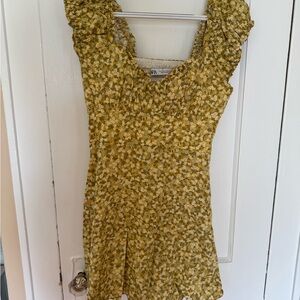 Zara Yellow Floral Dress